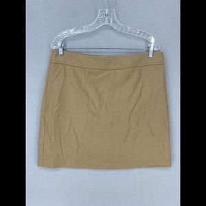 NWT J Crew Womens Skirt Size 14 Camel Wool Blend MSRP $74.50